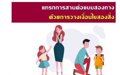 สานต่อแบบสองทางด้วยการวางเงื่อนไขสองสิ่ง | บ้านอุ่นรัก